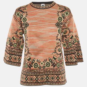M Missoni Multicolor Patterned Knit Top M, Shirts & Tops - Luxury Closet