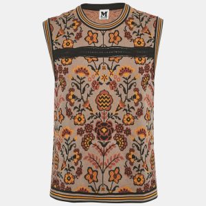M Missoni Grey Patterned Knit Sleeveless Top S, Shirts & Tops - Luxury Closet