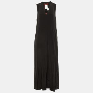 Max Mara Studio Black Silk Balzac Maxi Dress M, Dresses - Luxury Closet