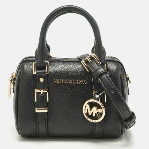 Michael Kors Black Leather Extra Small Bedford Legacy Crossbody Bag, Shoulder Bags - Luxury Closet
