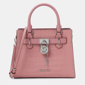 Michael Kors Textured Pink Leather Crossbody Bag, Shoulder Bags - Luxury Closet