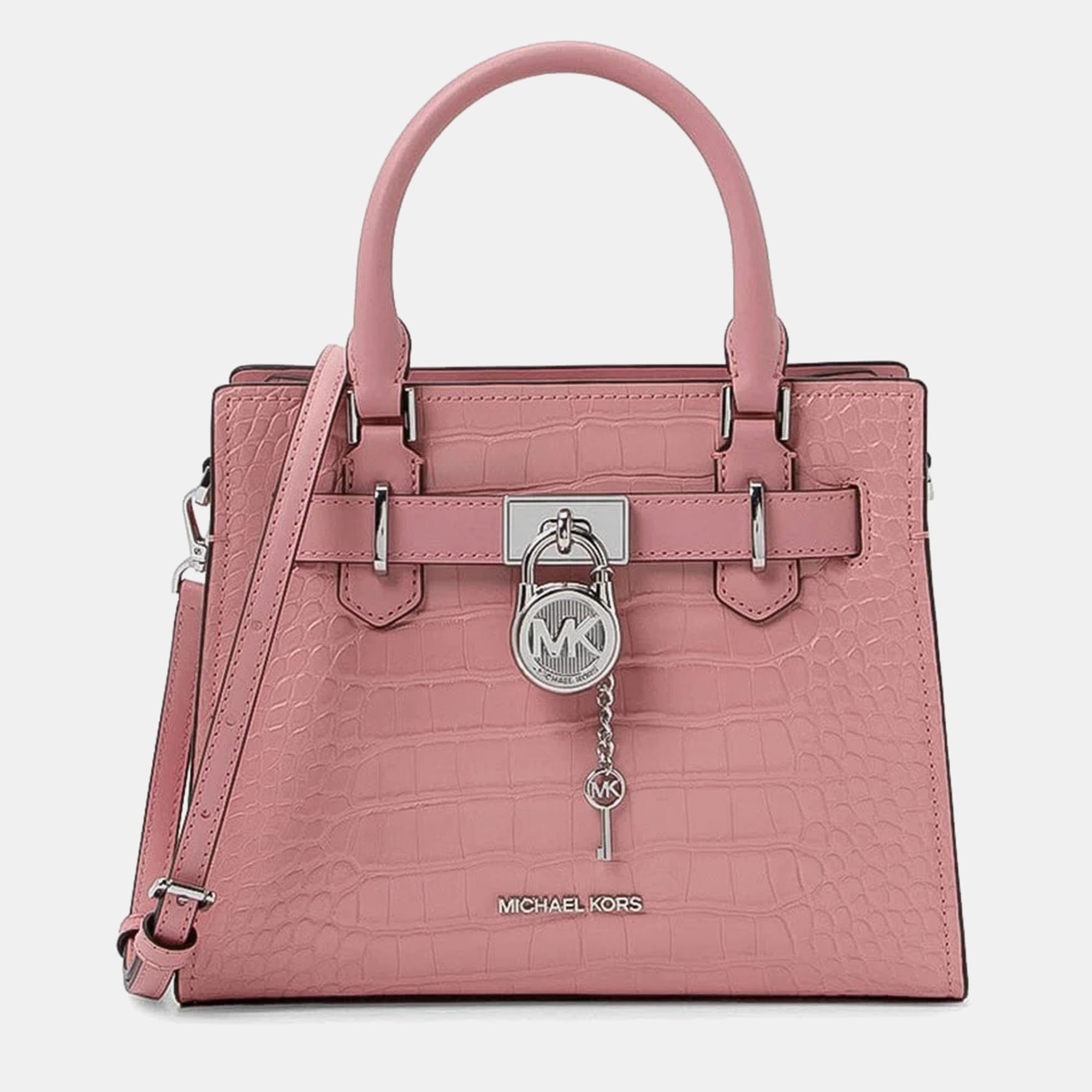 Michael Kors Textured Pink Leather Crossbody Bag, Shoulder Bags - Luxury Closet