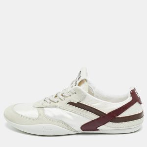Miu Miu Gymnasium Size 40 Grey Fabric and Suede Lace Up Sneakers, Athletic Shoes & Sneakers - Luxury Closet