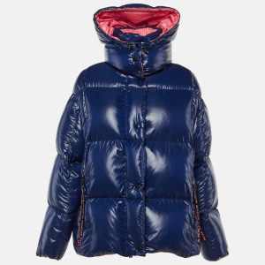 Moncler Blue Nylon Puffer Parana Down Jacket M/L, Coats & Jackets - Luxury Closet