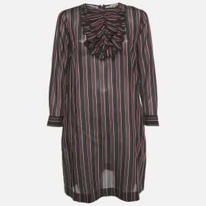 N&deg;21 Striped Cotton Ruffled Alma Dress M, Dresses - Luxury Closet
