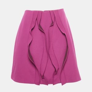 Opening Ceremony Pink Crepe Ruffled Mini Skirt M, Skirts - Luxury Closet
