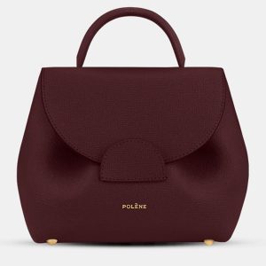 Polene Numero-un-nano Bordeaux Graine Edition Calfskin Handbag, Satchels - Luxury Closet