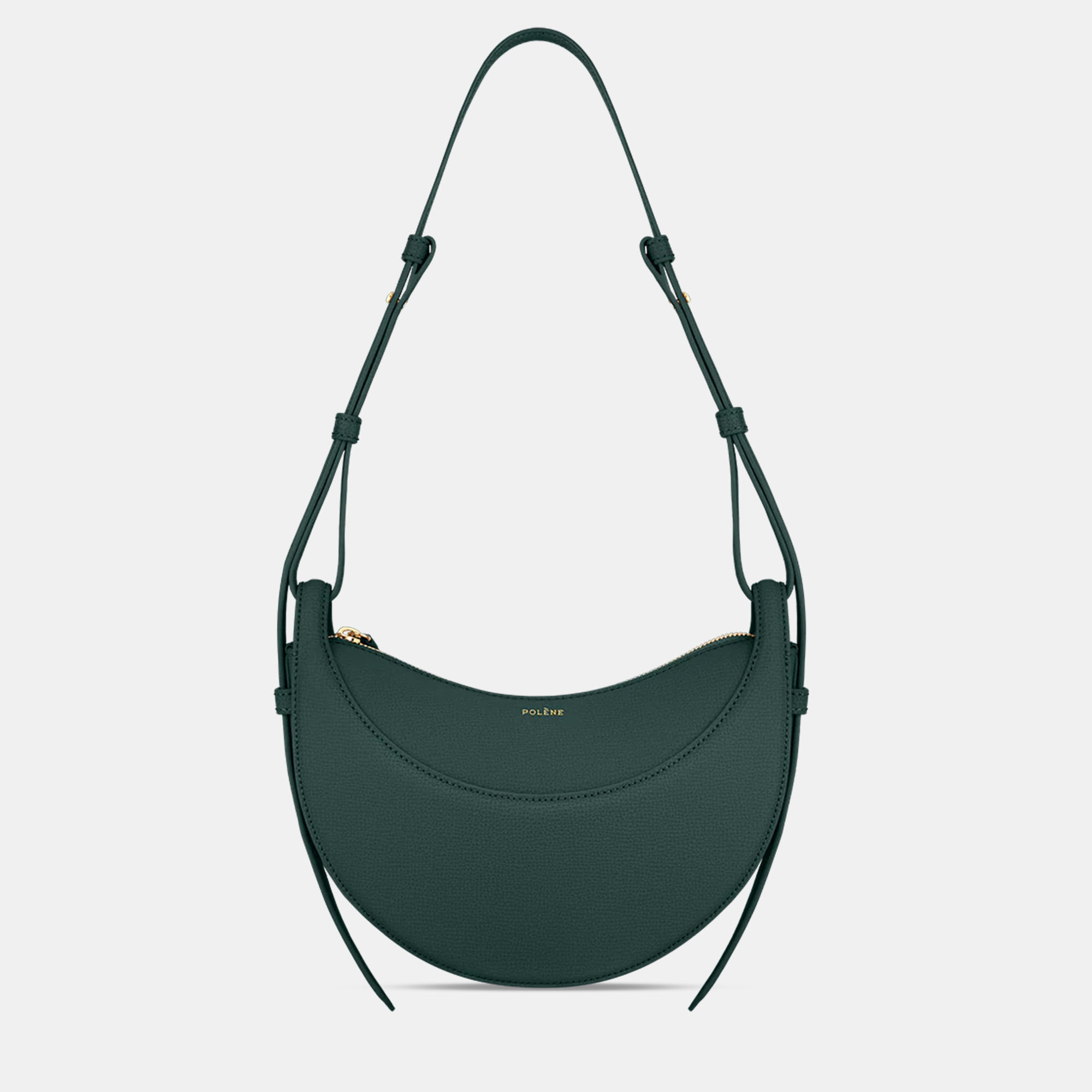 Polene Numero-Dix Grainy Green Edition Calfskin Handbag, Handbags - Luxury Closet