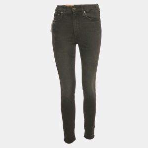 Polo Ralph Lauren Black Denim Tompkins Skinny High Rise Ankle Jeans S Waist 26", Jeans - Luxury Closet
