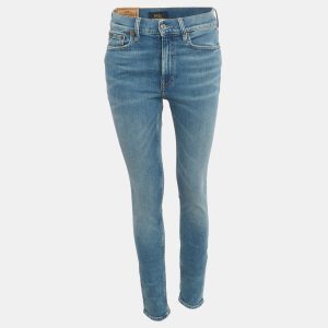Polo Ralph Lauren Blue Denim The Tompkins Mid Rise Skinny Jeans M/Waist 28", Jeans - Luxury Closet