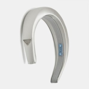 Prada Silver Satin Headband, Apparel & Accessories - Luxury Closet