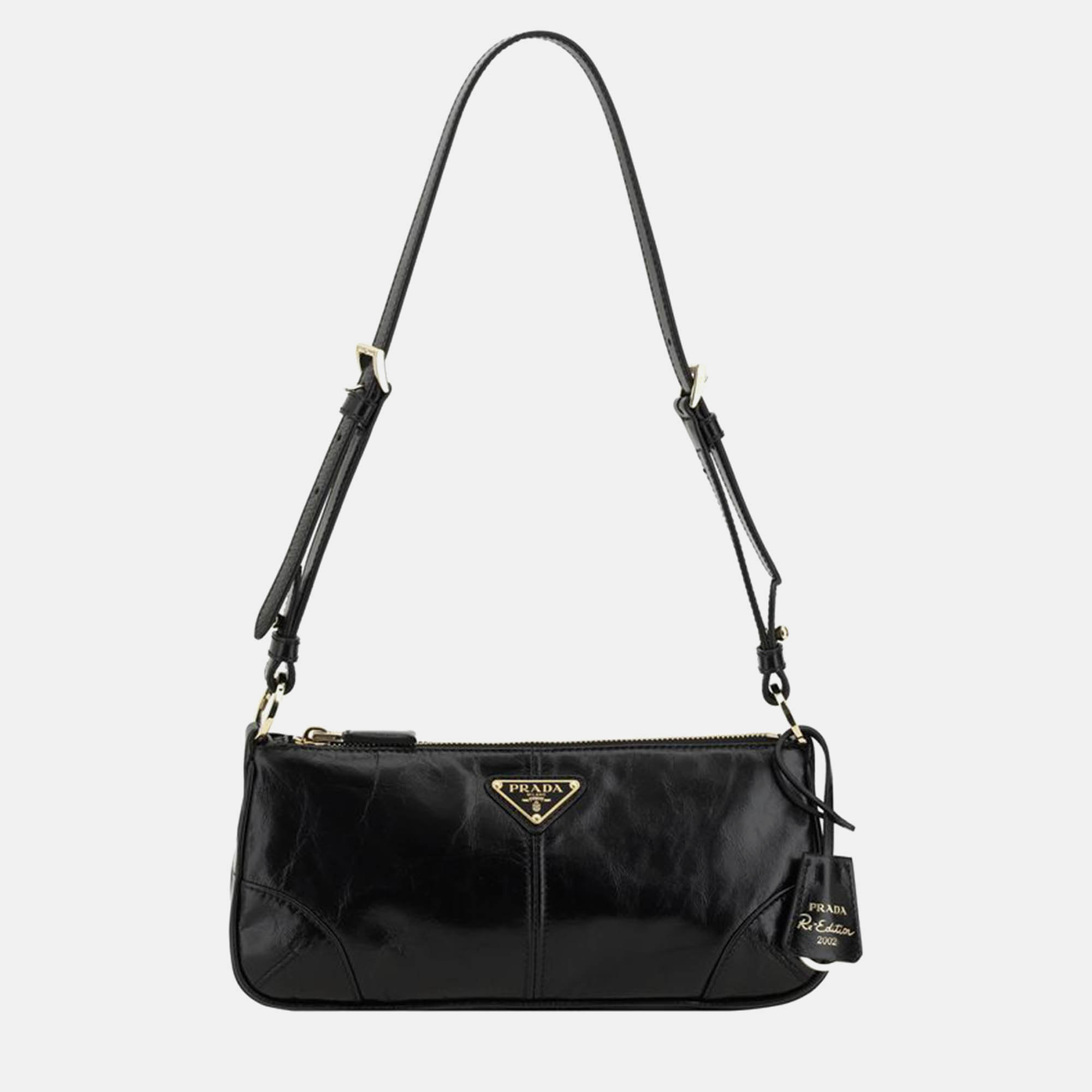 Prada Re-Edition 2002 Black Nylon Shoulder Bag, Handbags - Luxury Closet