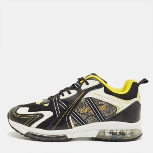 Roberto Cavalli Multicolor Leather and Mesh Low Top Sneakers Size 38, Athletic Shoes & Sneakers - Luxury Closet