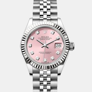Rolex Datejust 279174-0003 Automatic Pink Diamond Stainless Steel Women&rsquo;s Wristwatch 28 mm, Watches - Luxury Closet