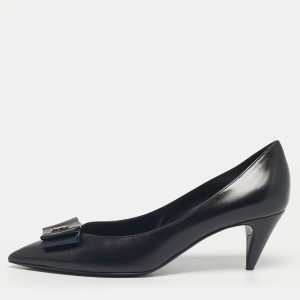 Saint Laurent Black Leather Anai Pumps Size 39, Pumps - Luxury Closet