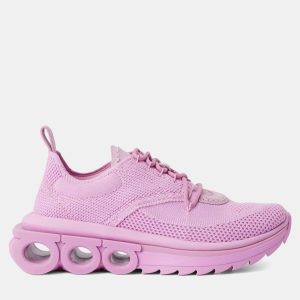 Salvatore Ferragamo Nima Knit 1 Pink Mesh Sneaker, Athletic Shoes & Sneakers - Luxury Closet