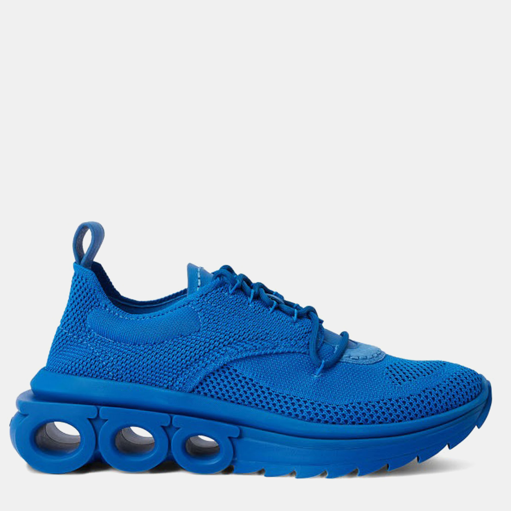 Salvatore Ferragamo Nima Knit 1 Blue Mesh Sneaker, Athletic Shoes & Sneakers - Luxury Closet