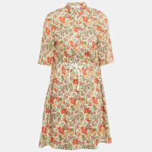 Sonia Rykiel Multicolor Floral Print Cotton Short Dress S, Dresses - Luxury Closet
