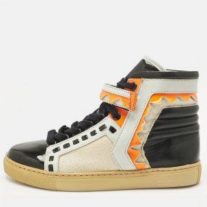 Sophia Webster Riko Size 36 Multicolor Glitter, Leather and Patent Leather High Top Sneakers, Athletic Shoes & Sneakers - Luxury Closet