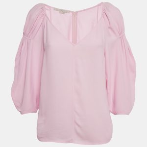 Stella McCartney Pink Crepe Blouse S, Shirts & Tops - Luxury Closet