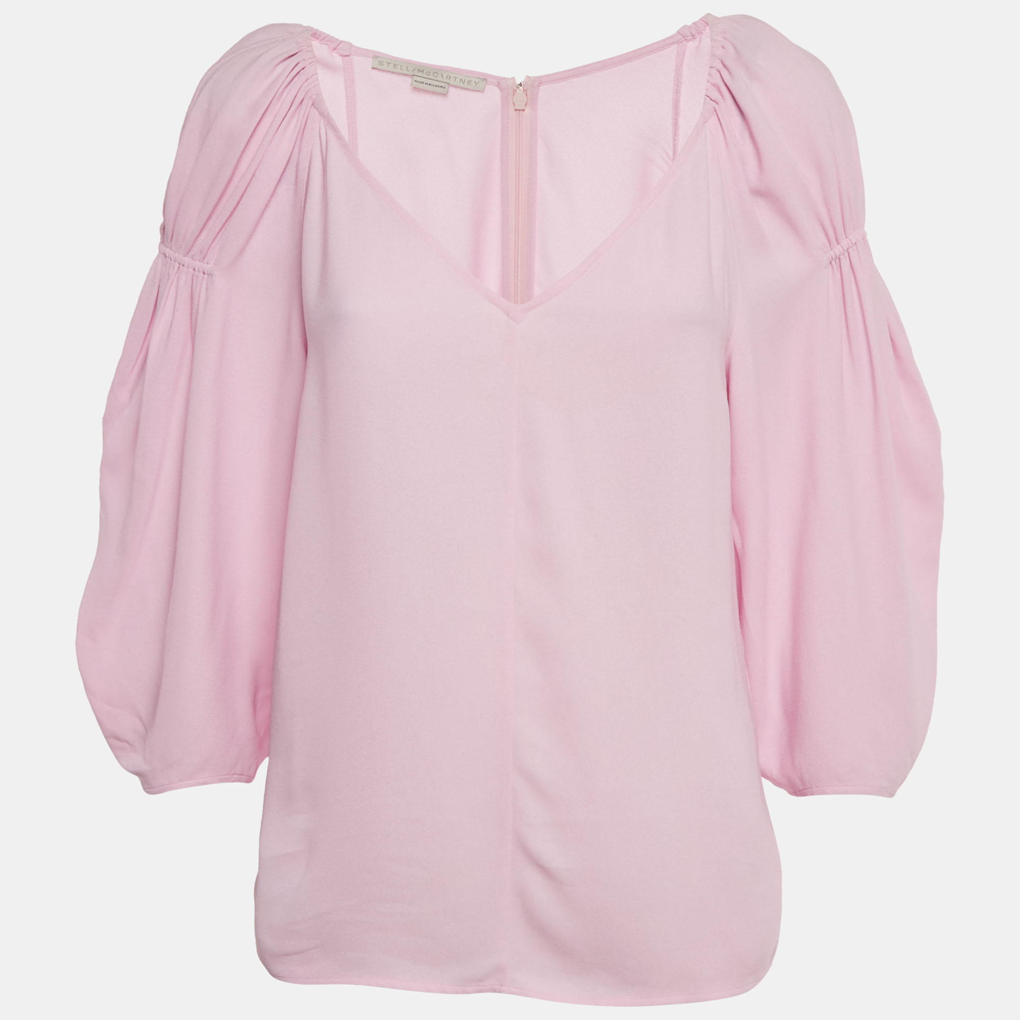 Stella McCartney Pink Crepe Blouse S, Shirts & Tops - Luxury Closet