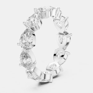 3.00 cts Pear Cut 18k White Gold Lab Grown Diamond Ring Size 53, Rings - Luxury Closet