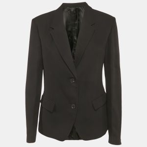 Valentino Black Silk Tailored Blazer M, Coats & Jackets - Luxury Closet