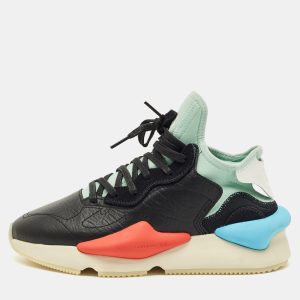 Adidas Y-3 Multicolor Leather and Fabric Kaiwa Sneakers Size 39 1/3, Athletic Shoes & Sneakers - Luxury Closet