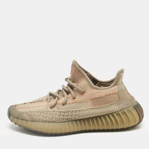 Yeezy x Adidas Brown Knit Fabric Boost 350 V2 Sand Taupe Sneakers Size 36 2/3, Athletic Shoes & Sneakers - Luxury Closet