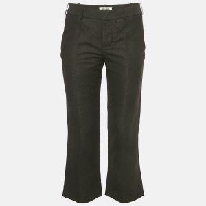 Zadig & Voltaire Black Lurex Posh Bright Trousers S, Clothing - Luxury Closet