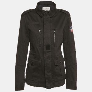 Zadig & Voltaire Black Cotton Kerry Military Jacket XS, Coats & Jackets - Luxury Closet