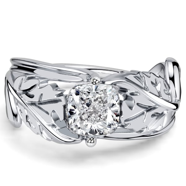 unique engagement rings - Italo 1.25 Carat Cushion Cut Filigree Vintage Engagement Ring, Italo jewelry - Online Catalog