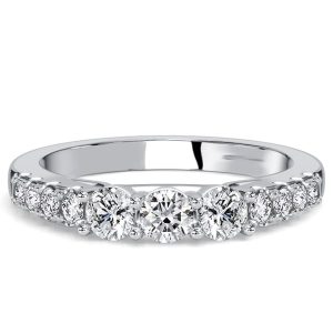 classic band - Italo Micro Pave Side Stone Wedding Band For Women Matching Wedding Bands, Italo jewelry - Online Catalog