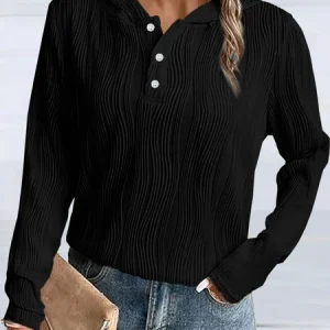 Casual Hoodie Plain Hoodie Jacquard, Hoodies & Sweatshirts, color:Black|size:XXL, catalog Noracora shop