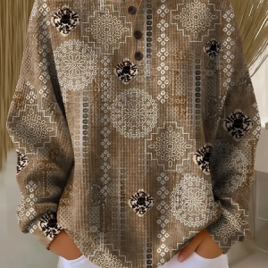 Casual Crew Neck Abstract Sweatshirt Printing, Hoodies & Sweatshirts, color:Brown|size:5XL, catalog Noracora shop