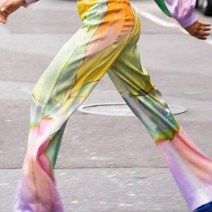 Urban Abstract Printing Straight Pants, Pants, color:As Picture|size:XXL, Stylewe