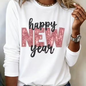 Women Text Letters Long Sleeve Tee T-shirt Crew Neck Casual Spring/Fall Tunic Top, JustFashionNow T-Shirts, color:White|size:XXL,
