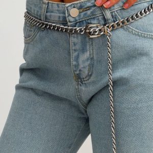 Urban Plain Belt, Belts, color:Silver|size:One-size, Stylewe