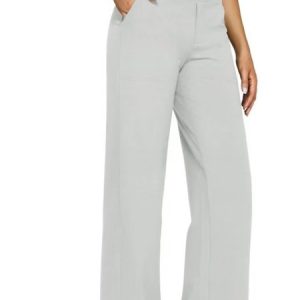 Women Plain Long Pants Casual Spring/Fall Trousers, Pants, color:Light Gray|size:XXL, catalog Noracora shop