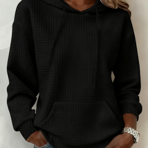 Vintage Hoodie Plain Hoodie, Hoodies & Sweatshirts, color:Black|size:3XL, catalog Noracora shop