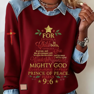 Casual Shawl Collar Christmas Sweatshirt, Hoodies & Sweatshirts, color:Wine Red|size:5XL, catalog Noracora shop