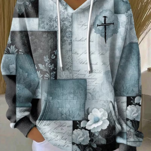 Casual Hoodie Floral Hoodie Printing, Hoodies & Sweatshirts, color:As Picture|size:4XL, catalog Noracora shop
