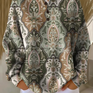 Casual Crew Neck Floral Sweatshirt Printing, Hoodies & Sweatshirts, color:As Picture|size:5XL, catalog Noracora shop