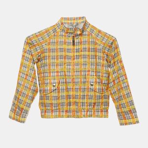 Burberry Children Multicolor Checked Cotton Blend Zip-Up Jacket 8 Yrs, Clothing - Luxury Closet