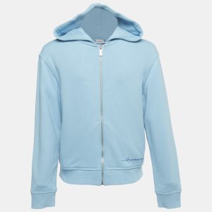 Burberry Kids Blue Cotton Zip-Up Hoodie 12Yrs, Clothing - Luxury Closet