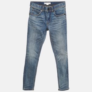 Burberry Children Blue Washed Denim Skinny Jeans 8 Yrs Waist 22", Clothing - Luxury Closet