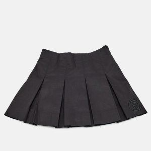 Burberry Kids Black Cotton Pleated Mini Skirt 4 Yrs, Clothing - Luxury Closet