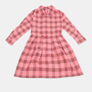 Burberry Children Pink Checks Cotton Dress 10Yrs, Clothing - Luxury Closet