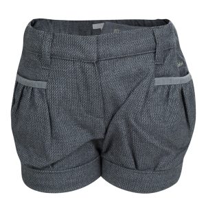 Chloe Grey Textured Cotton Shorts 18 Months, Clothing - Luxury Closet