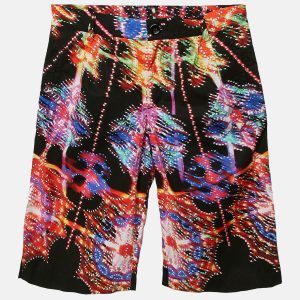 Dolce & Gabbana Kids Black Printed Cotton Bermuda Shorts 9/10 Yrs, Clothing - Luxury Closet